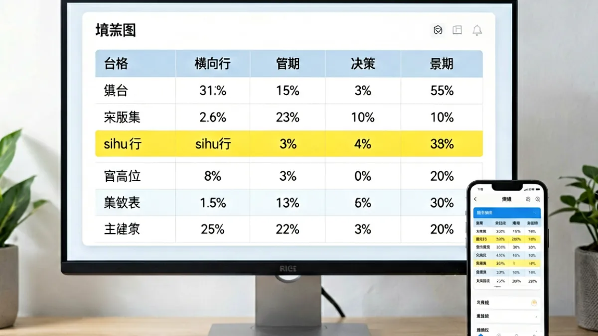 sihu与多个同类平台在内容、功能、访问稳定性等维度的横向对比场景示意图